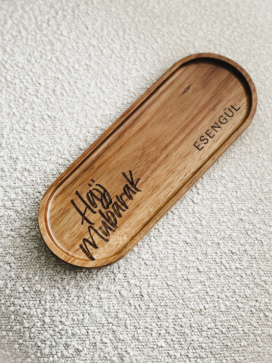 Gepersonaliseerde Houten ‘Hajj Mubarak’ Bord
